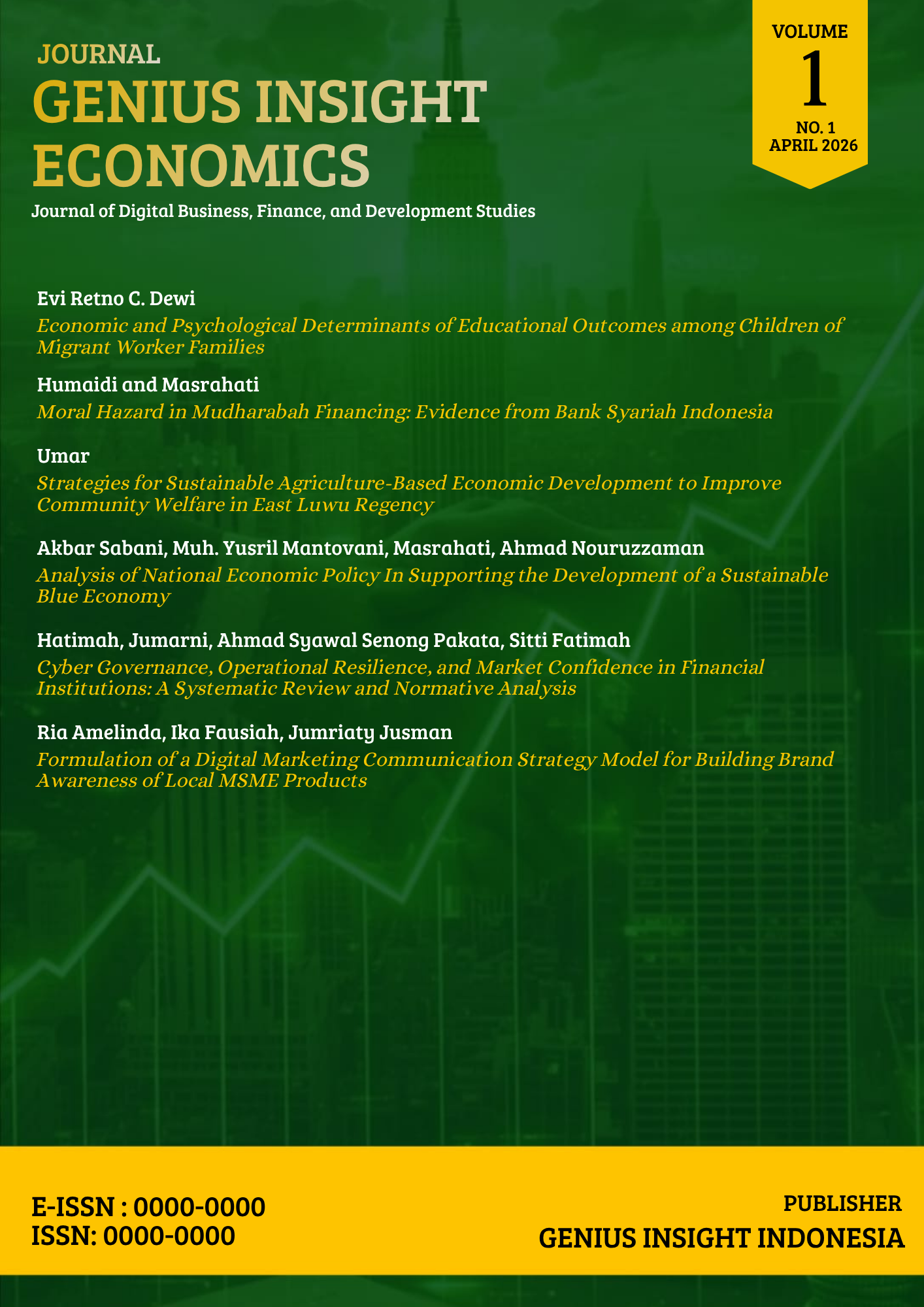 					View Vol. 1 No. 1 (2026): GIE: Volume 1, Issue 1, April 2026
				